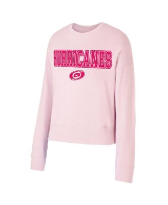 Women's Pink Carolina Hurricanes Tonal Pullover Sweatshirt