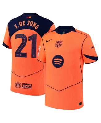 Nike - Men's Frenkie de Jong Orange Barcelona 2025/26 Third Authentic Player Jersey