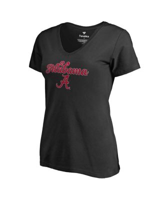 Women's Black Alabama Crimson Tide Freehand T-Shirt