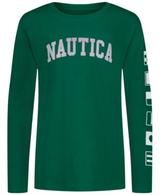 Nautica - Boys 8-20 Graphic Print Long Sleeve T-Shirt