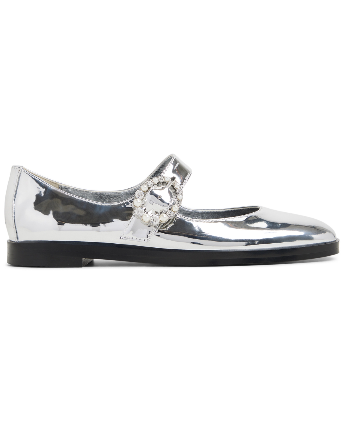Aldo Arabella Mary Jane Flat In Silver