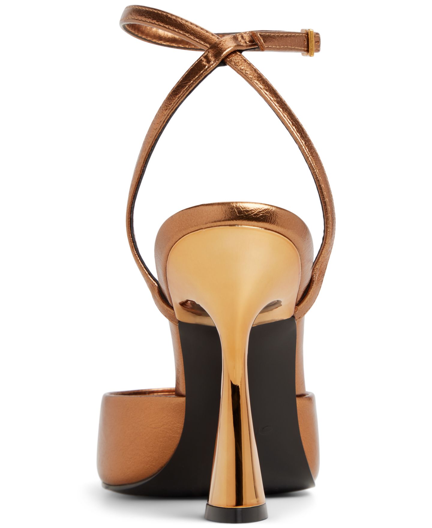 Женские сандалии ALDO Valentyna Two-Piece Square Toe Dress Sandals, цвет: Бронзовый металлик — фото 3