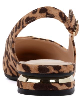 Women's Quator Pointed Toe Slingback Flats