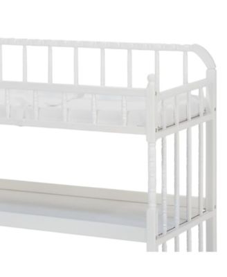 Wood Changing Table with 1-Inch Waterproof Pad for Baby Diapering and Nursery Use