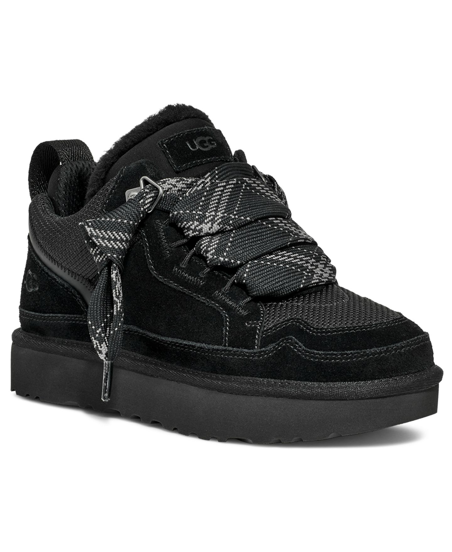 Женские кроссовки UGG® Lowmel Lace-Up Sneaker Booties, цвет: Чёрный — фото 1