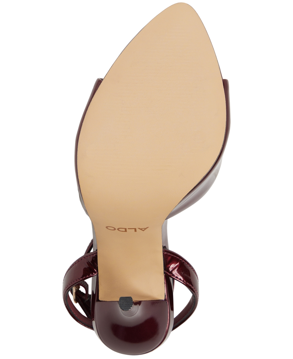 Aldo Forevermore Ankle Strap Pointed Toe Sandal In Red