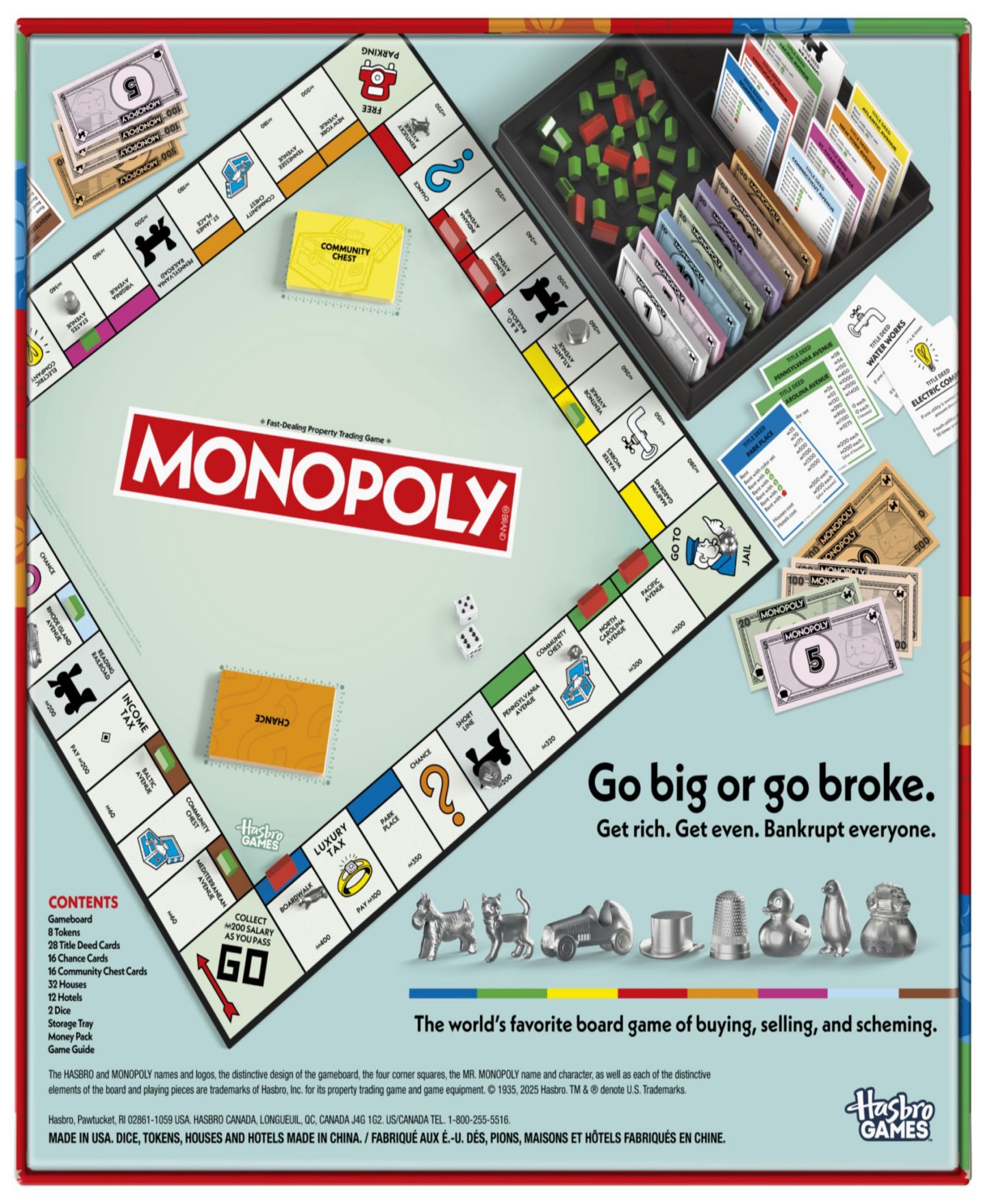 Детская настольная игра MONOPOLY Family Strategy Board Game, Ages 8+, цвет: Разноцветный — фото 3