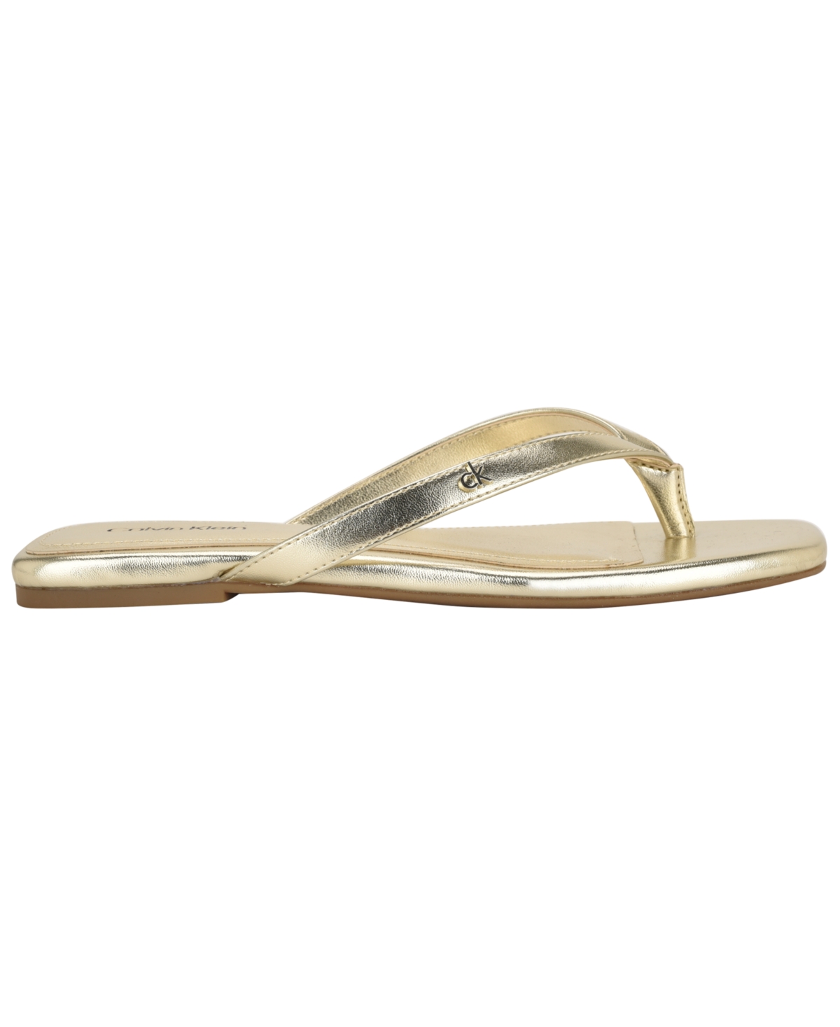 Calvin Klein Stelea Flip Flop In Gold