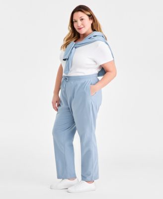 Plus Size Knit Pull-On Pants