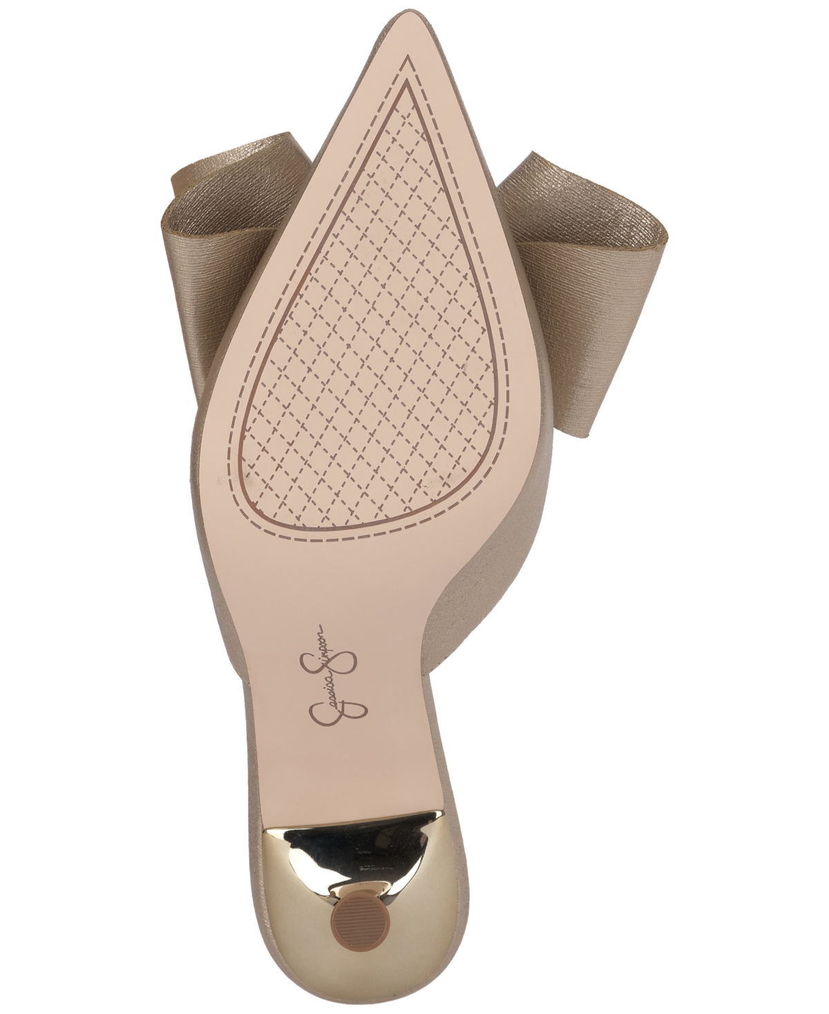 Jessica Simpson Women's Valrin Bow Stiletto Mules In Neutral