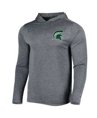 Men's Gray Michigan State Spartans Hoodie Long Sleeve T-Shirt