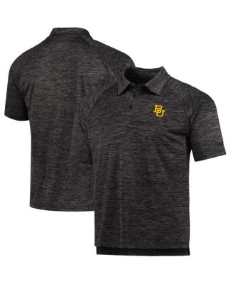 Colosseum - Men's Heathered Black Baylor Bears Down Swing Polo Shirt