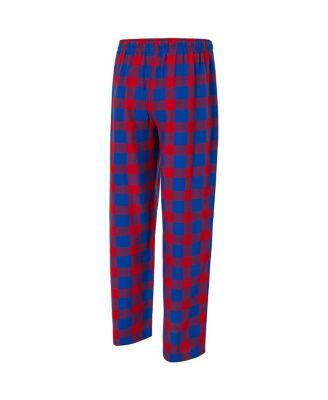 Men's 2-Piece Royal/Red Buffalo Bills Avondale T-Shirt and Flannel Pants Set