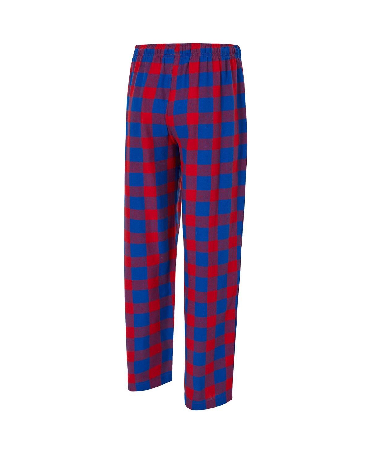 Concepts Sport Men's 2-piece Royal/red Buffalo Bills Avondale T-shirt And Flannel Pants Set In Blue