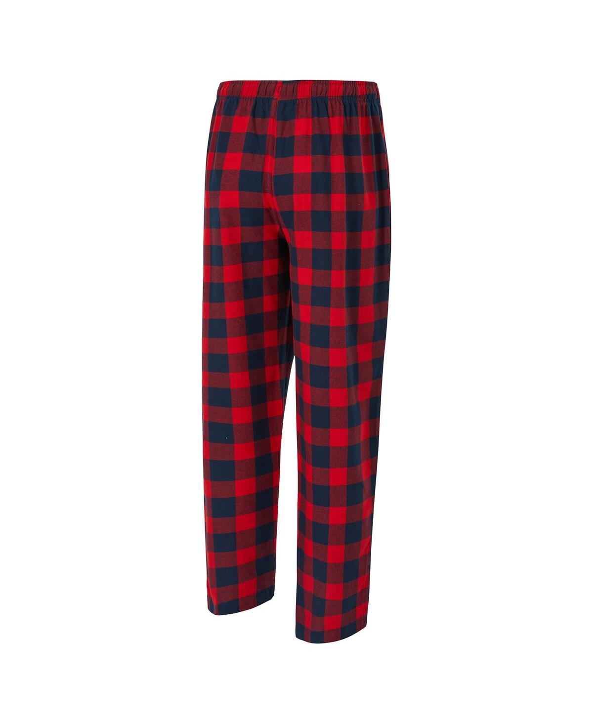 Concepts Sport Men's 2-piece Navy/red Houston Texans Avondale T-shirt And Flannel Pants Set In Multi