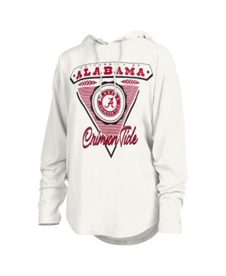 Women's White Alabama Crimson Tide San Bruno Hoodie Long Sleeve T-Shirt