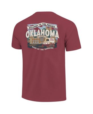 Big Boys and Girls Crimson Oklahoma Sooners Local Campus Scene T-Shirt