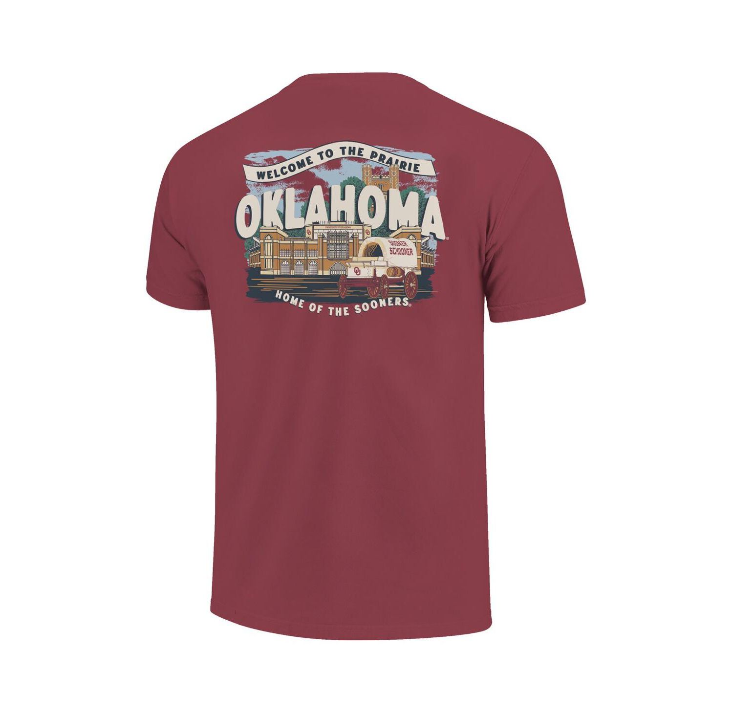 Big Boys and Girls Crimson Oklahoma Sooners Local Campus Scene T-Shirt