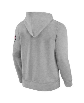 Men's Heather Gray Houston Texans Label Maker Pullover Hoodie