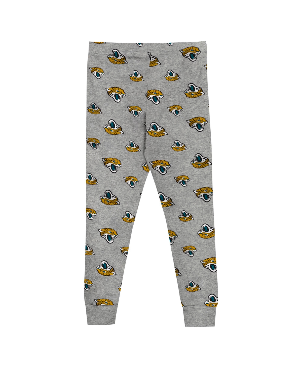Outerstuff Toddler 2-piece Heather Gray Jacksonville Jaguars Long Sleeve T-shirt And Pants Sleep Set In Gray