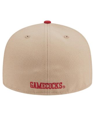 Men's Khaki South Carolina Gamecocks Two-Tone 59FIFTY Fitted Hat