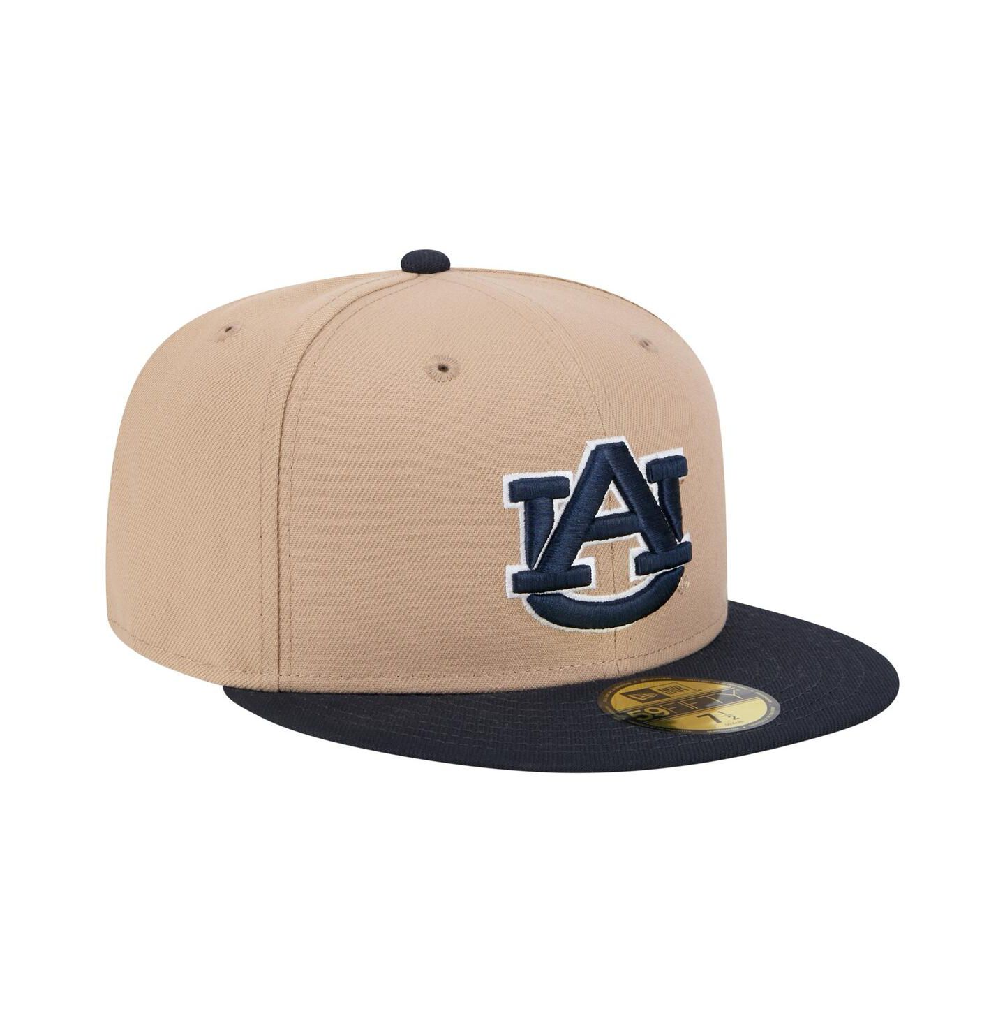Мужская кепка New Era Khaki Auburn Tigers Two-Tone 59FIFTY Fitted Hat — фото 3