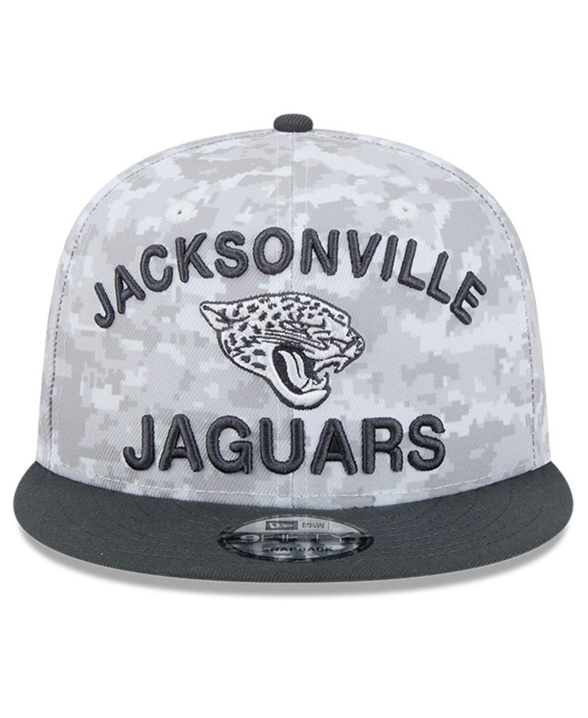 New Era Big Boys And Girls White/graphite Jacksonville Jaguars 2024 Salute To Service 9fifty Snapback Hat In Multi
