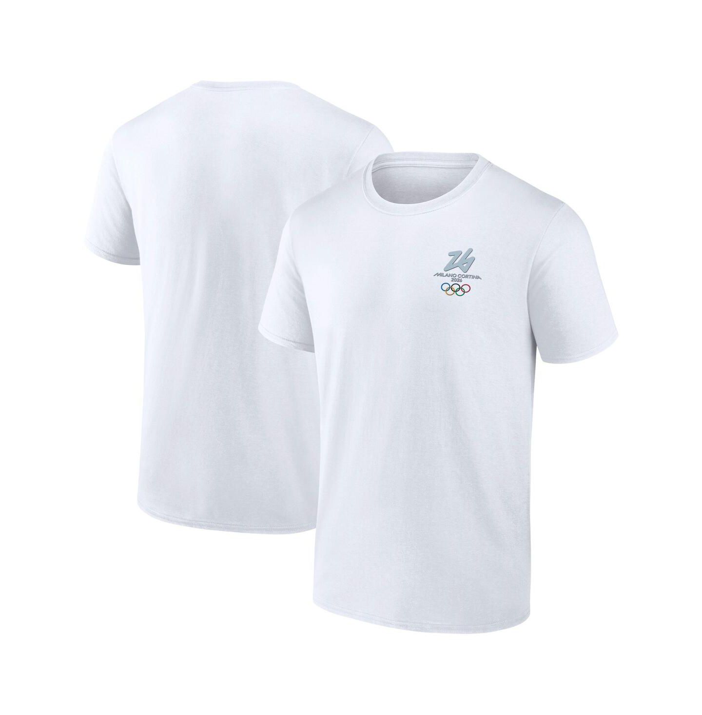 Мужская футболка Fanatics White Milano Cortina 2026 Winter Olympics Essentials — фото 1