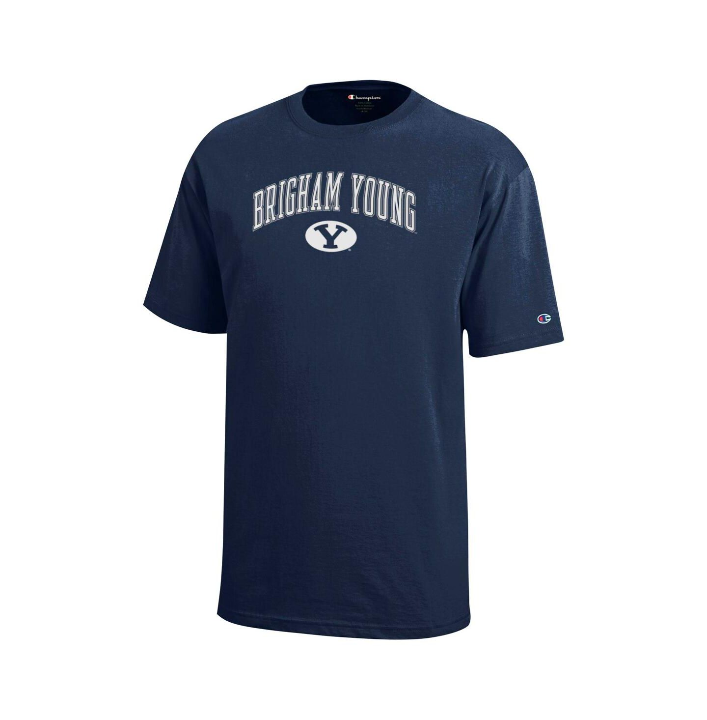 Детская футболка Champion Navy BYU Cougars Arch Over Logo — фото 2