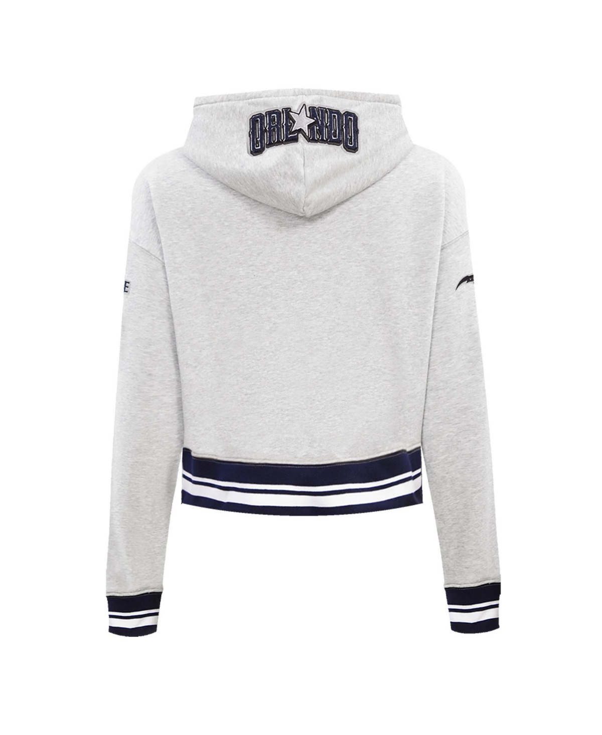 Pro Standard Women's Gray Orlando Magic 2024/25 City Edition Cropped Pullover Hoodie In Gray