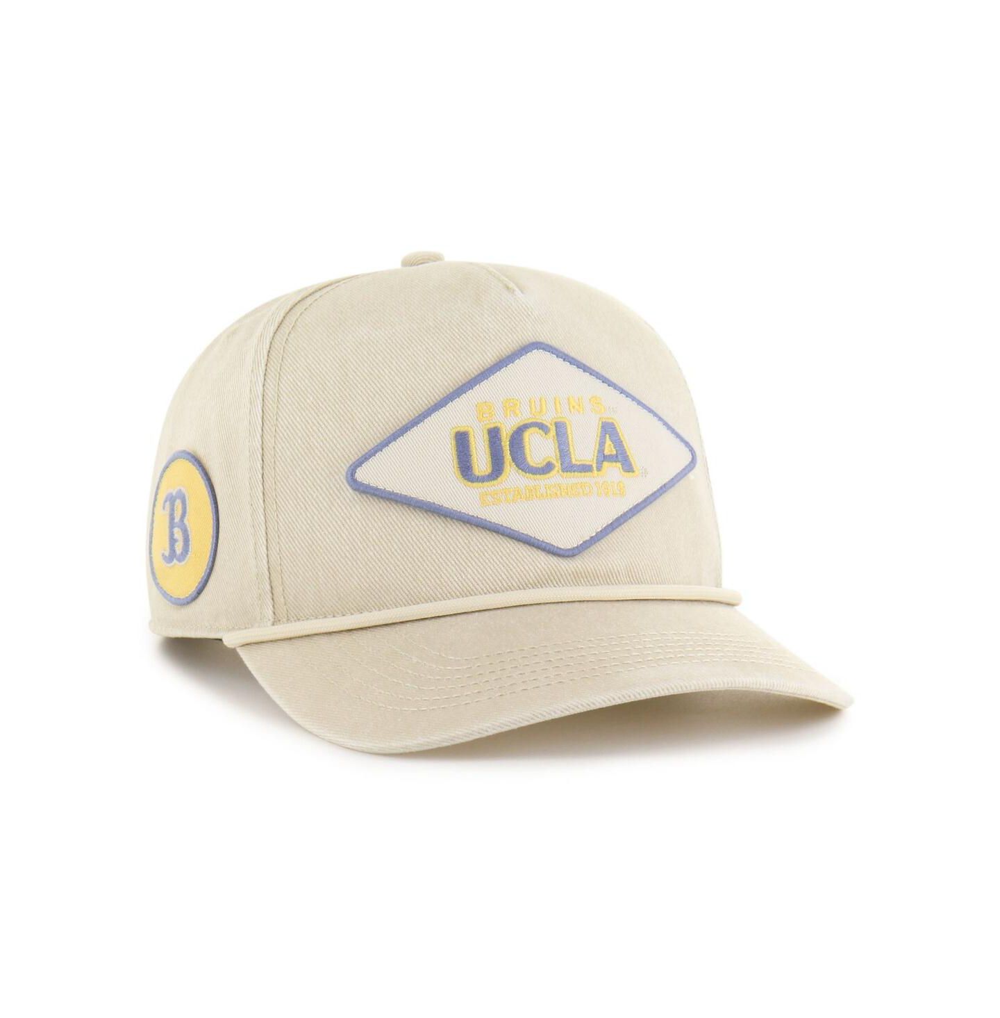 Кепка '47 Brand Cream Ucla Bruins Outdoorsmen Cairn Hitch Adjustable Hat — фото 1