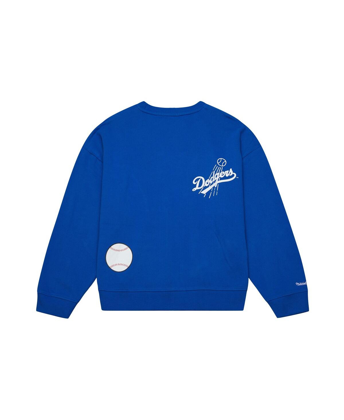 Mitchell & Ness Women's Royal Los Angeles Dodgers Cooperstown Collection Crewneck Sweatshirt