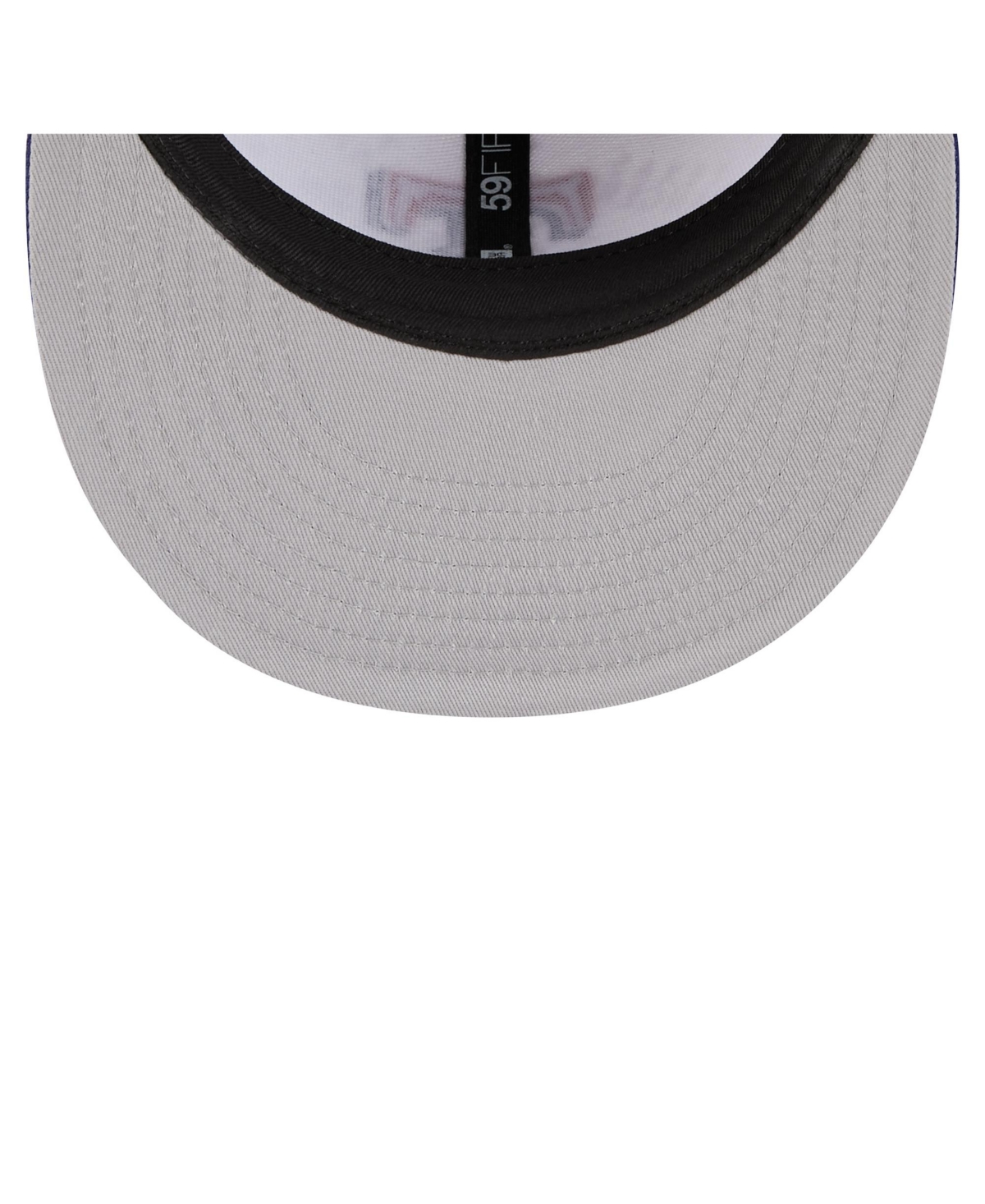 New Era Men's White/royal Texas Rangers Repeat 59fifty Fitted Hat In Multi