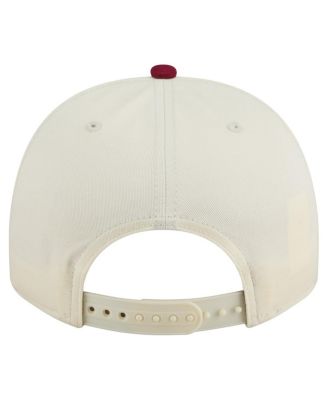 Men's Cream/Cardinal Arkansas Razorbacks Vintage Chainstitch 9FIFTY A-Frame Snapback Hat