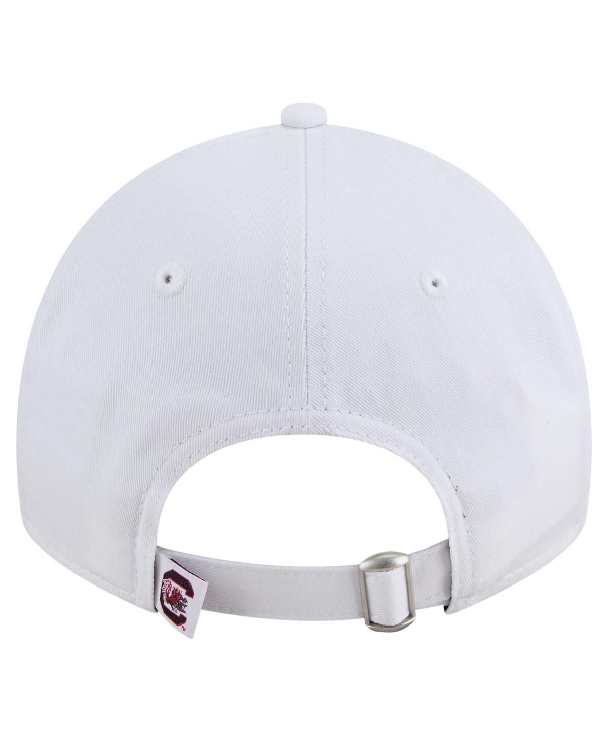 New Era Men's White South Carolina Gamecocks Fan 9twenty Adjustable Hat In White