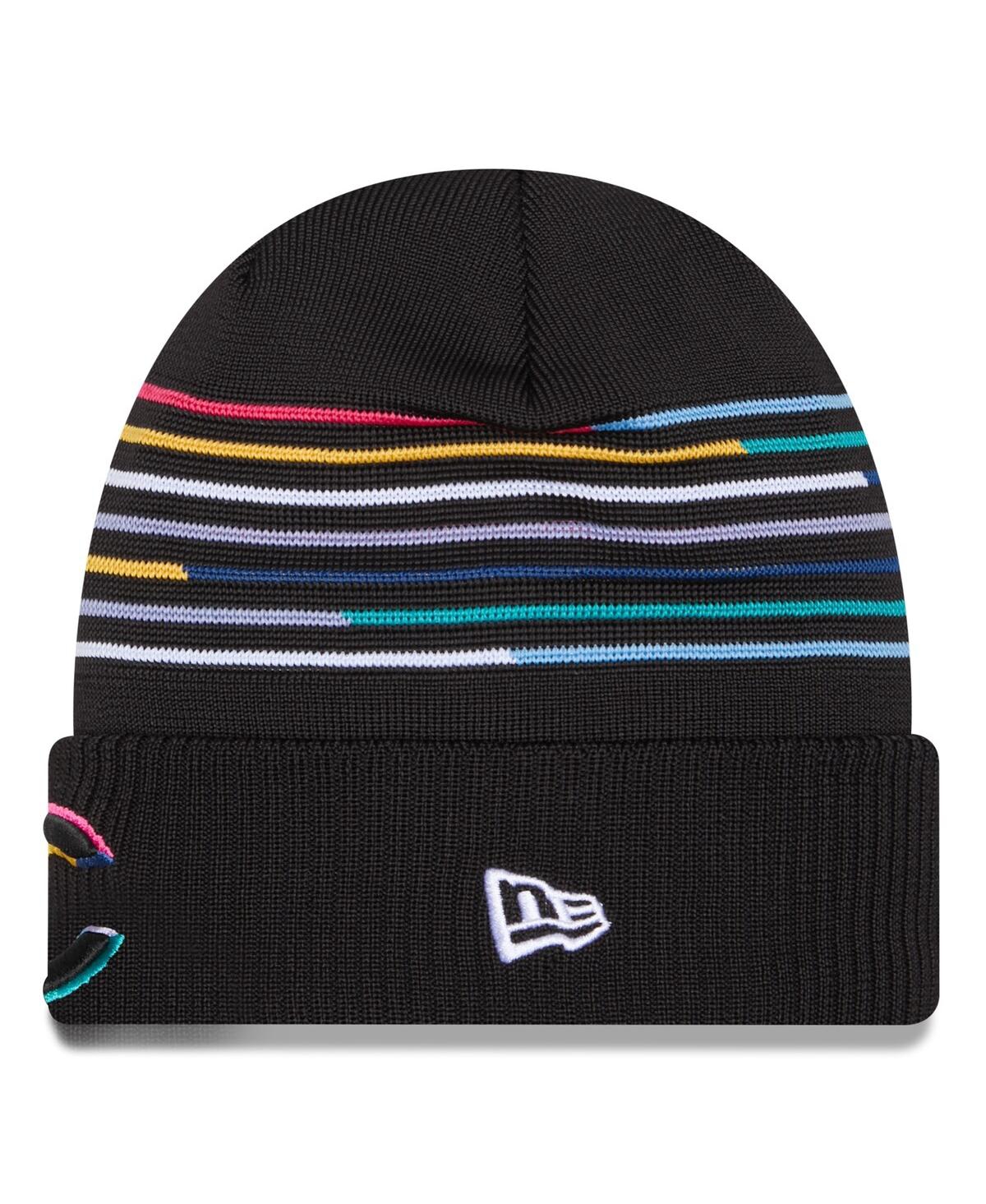 New Era Men's Black Chicago Bears 2025 Nfl Crucial Catch Cuffed Knit Hat In Black