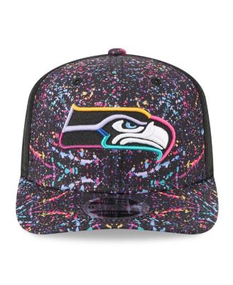 Men's Black Seattle Seahawks 2025 NFL Crucial Catch 9SEVENTY Adjustable Hat