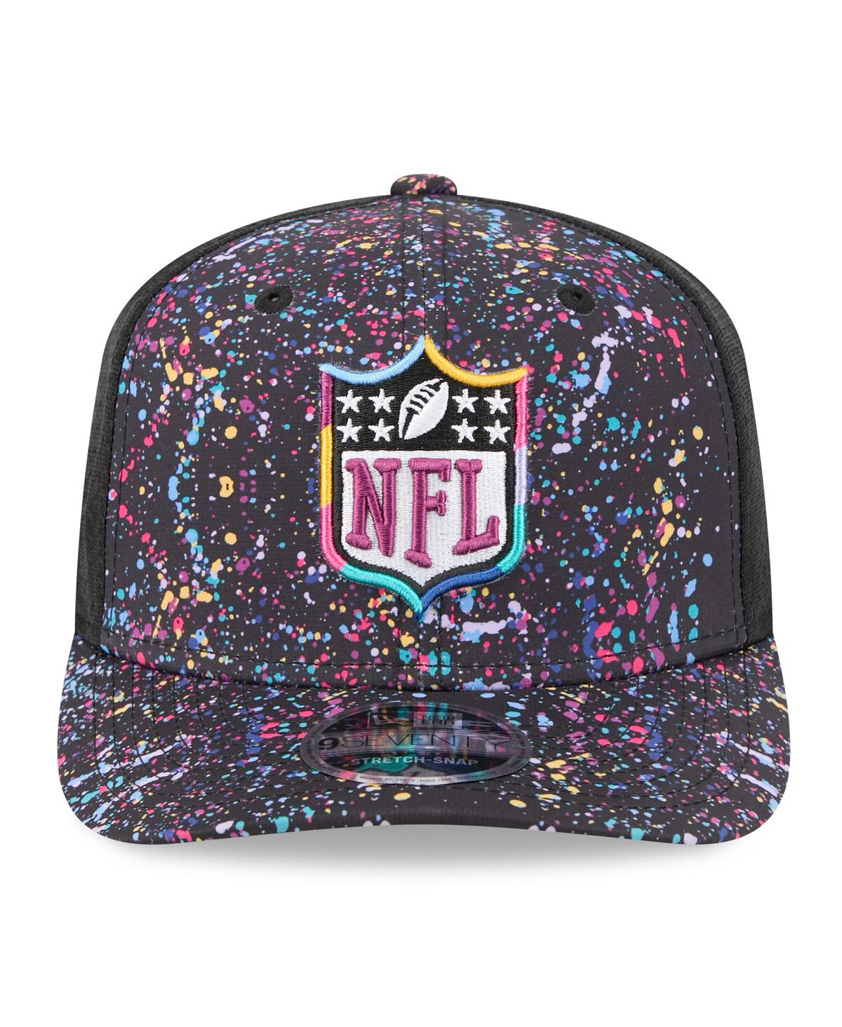 New Era Men's Black Shield Logo 2025 Nfl Crucial Catch 9seventy Adjustable Hat In Black