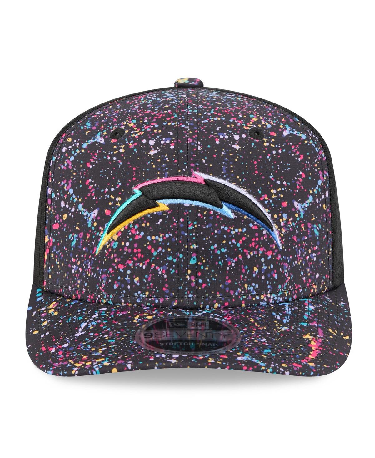 New Era Men's Black Los Angeles Chargers 2025 Nfl Crucial Catch 9seventy Adjustable Hat In Black