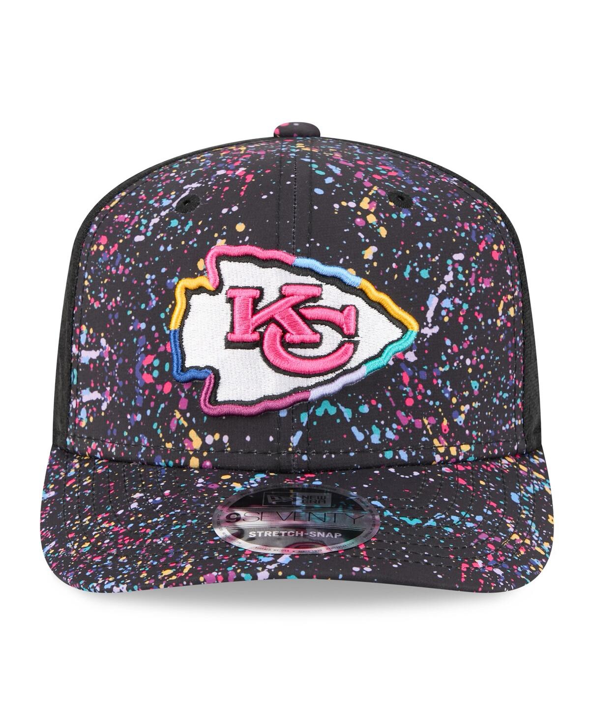 New Era Men's Black Kansas City Chiefs 2025 Nfl Crucial Catch 9seventy Adjustable Hat In Black