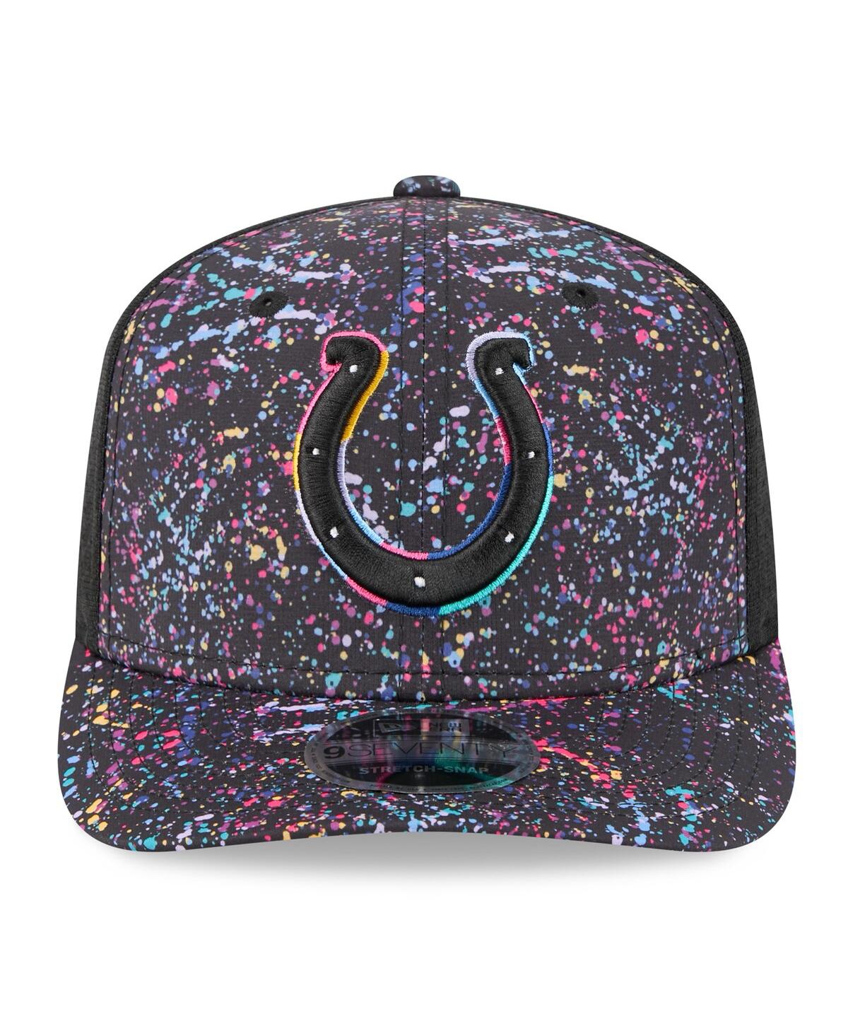 New Era Men's Black Indianapolis Colts 2025 Nfl Crucial Catch 9seventy Adjustable Hat In Black
