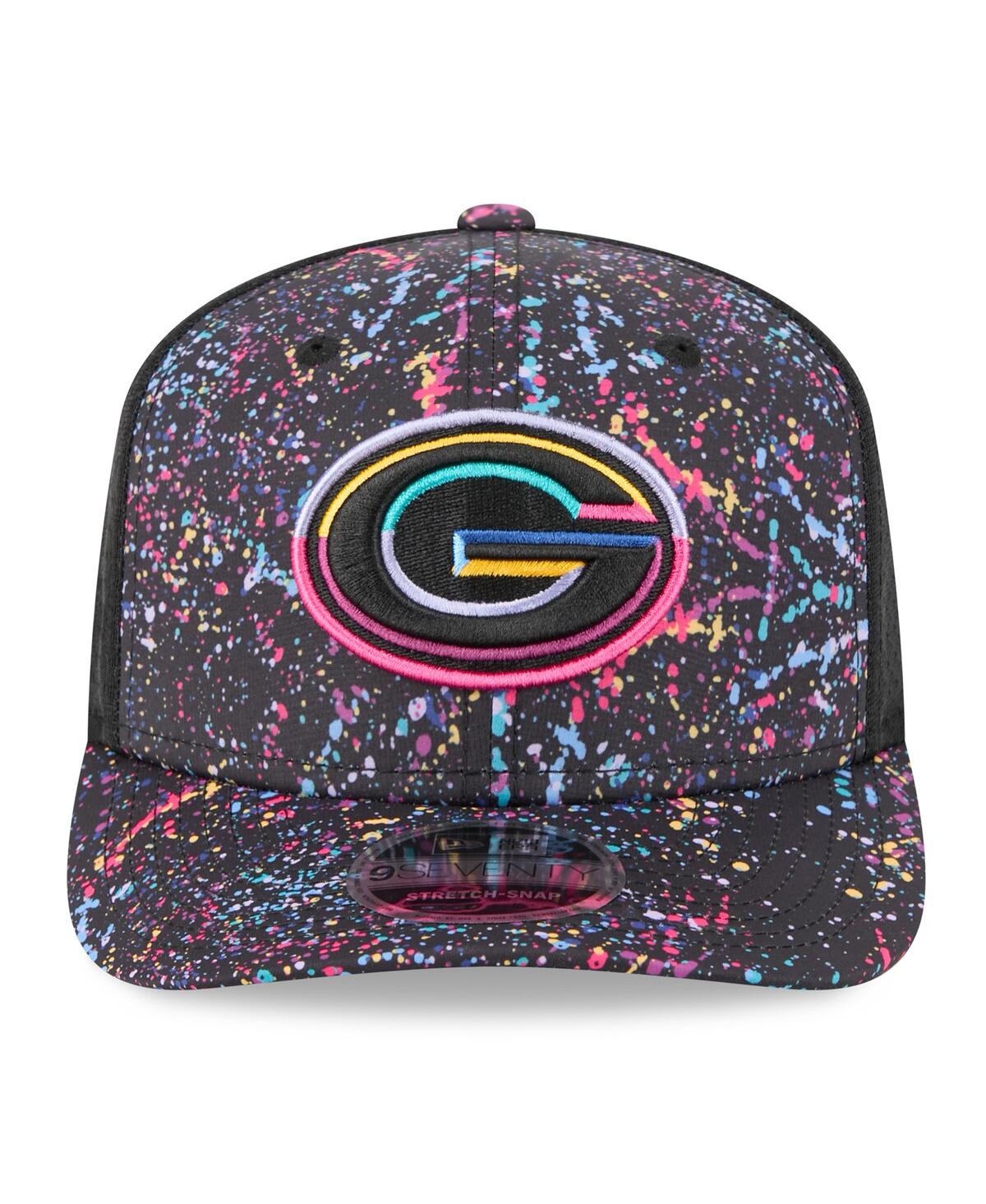 New Era Men's Black Green Bay Packers 2025 Nfl Crucial Catch 9seventy Adjustable Hat In Black
