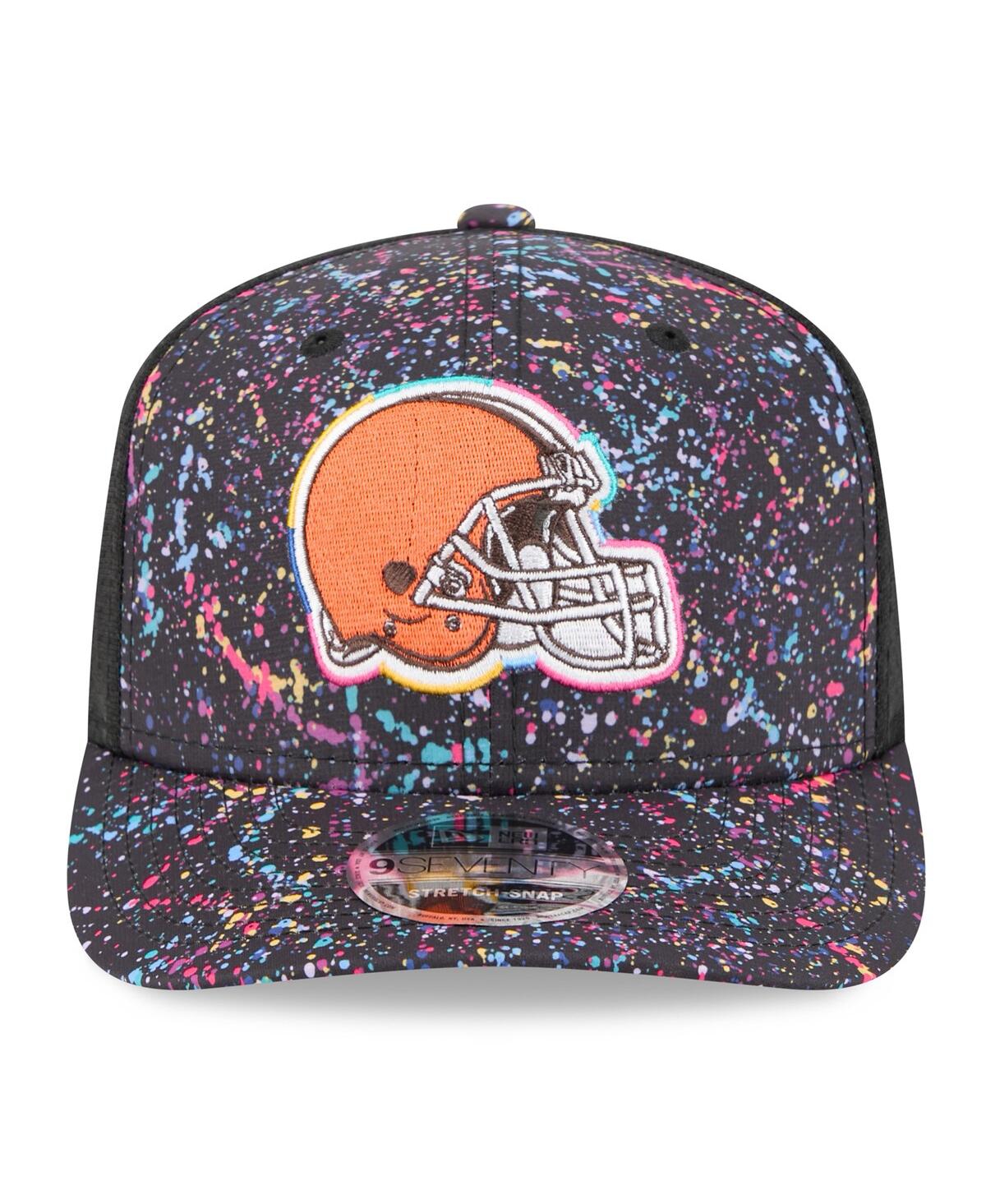 New Era Men's Black Cleveland Browns 2025 Nfl Crucial Catch 9seventy Adjustable Hat In Black
