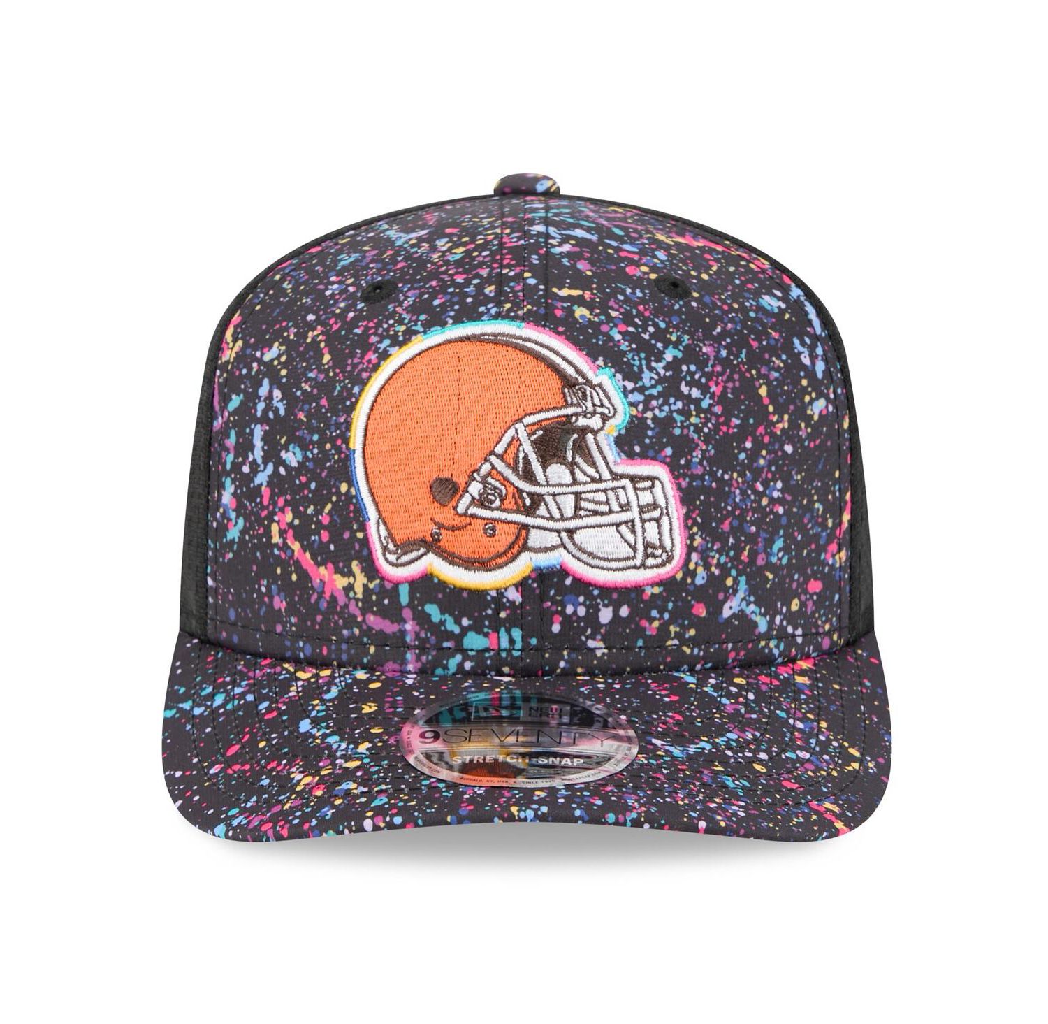 Men's Black Cleveland Browns 2025 NFL Crucial Catch 9SEVENTY Adjustable Hat