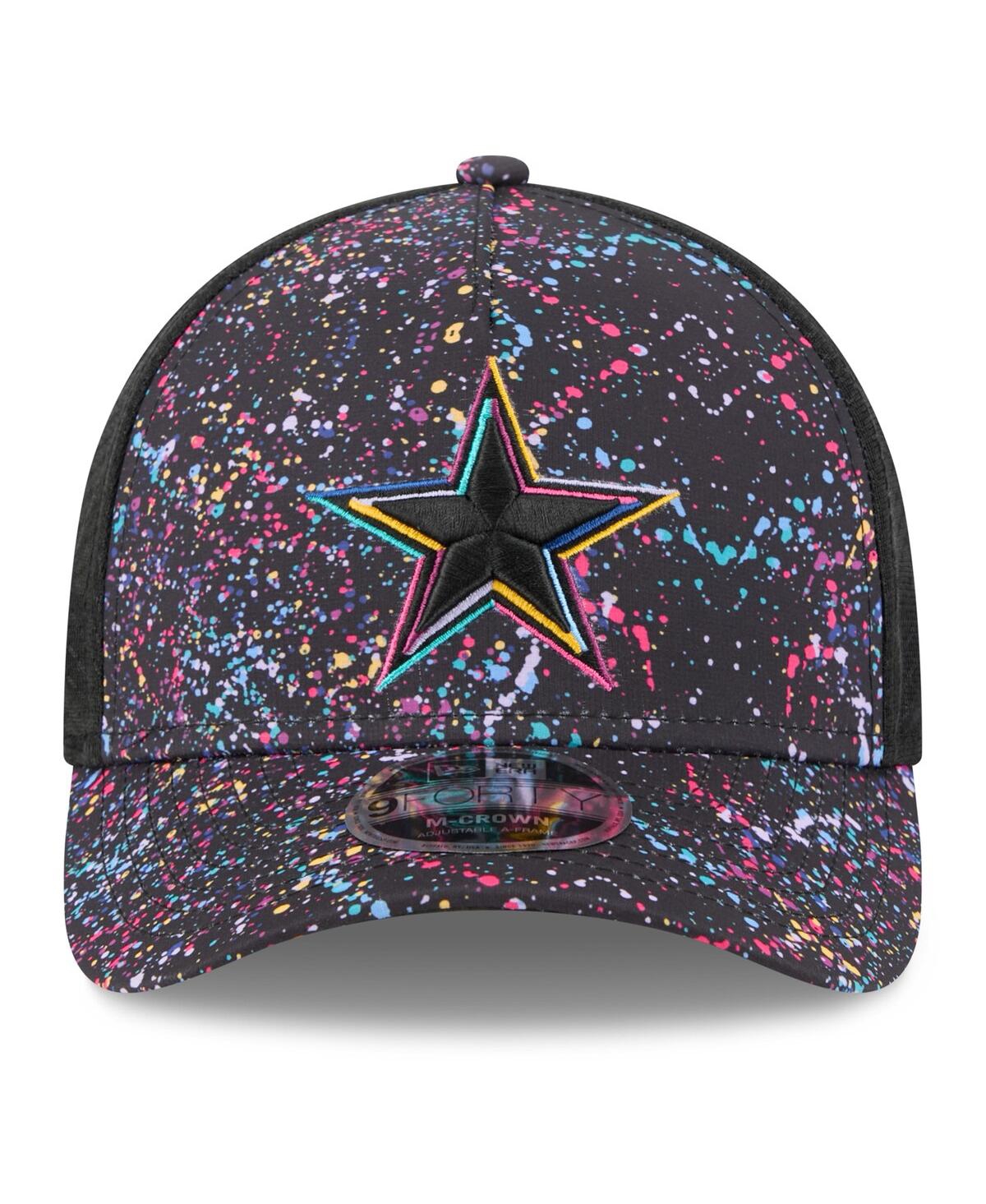 New Era Men's Black Dallas Cowboys 2025 Nfl Crucial Catch 9forty Adjustable Hat In Black