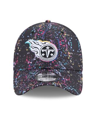 Men's Black Tennessee Titans 2025 NFL Crucial Catch 39THIRTY Flex Hat