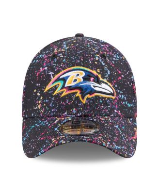 Men's Black Baltimore Ravens 2025 NFL Crucial Catch 39THIRTY Flex Hat