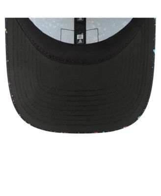 Women's Black Detroit Lions 2025 NFL Crucial Catch Pony Tail Adjustable Hat