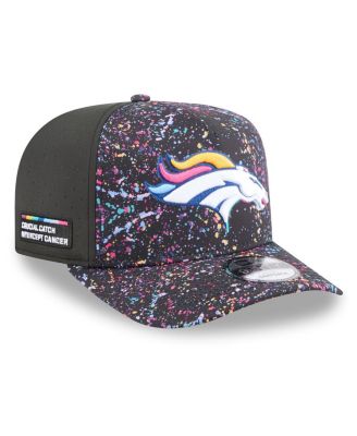New Era - Men's Black Denver Broncos 2025 NFL Crucial Catch A-Frame 9FIFTY Snapback Hat