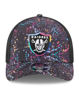 Big Boys and Girls Black Las Vegas Raiders 2025 NFL Crucial Catch 9FORTY Adjustable Hat